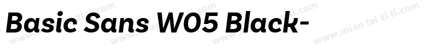 Basic Sans W05 Black字体转换